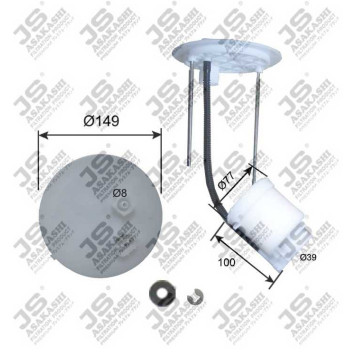 Фильтр топливный <b>JS ASAKASHI FS21008</b>