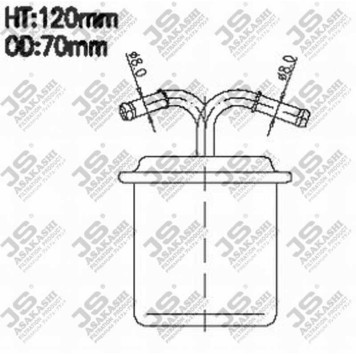 Фильтр топливный <b>JS ASAKASHI FS317J</b>