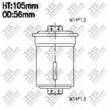 Фильтр топливный <b>JS ASAKASHI FS6042</b>