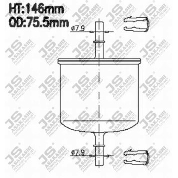 Фильтр топливный <b>JS ASAKASHI FS800M</b>