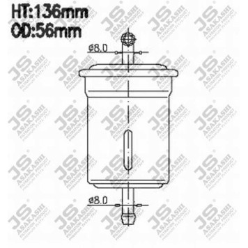 Фильтр топливный <b>JS ASAKASHI FS9090</b>