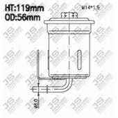 Фильтр топливный <b>JS ASAKASHI FS9120</b>