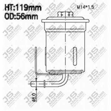 Фильтр топливный <b>JS ASAKASHI FS9120</b>