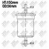Фильтр топливный <b>JS ASAKASHI FS9207</b>