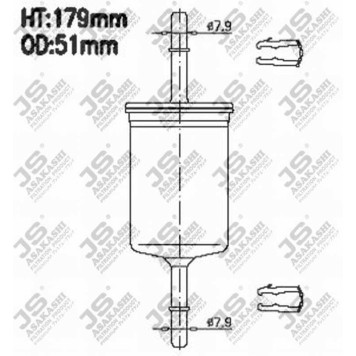 Фильтр топливный <b>JS ASAKASHI FS986M</b>