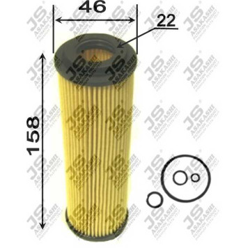 Фильтр масляный (элемент) <b>JS ASAKASHI OE0021</b>
