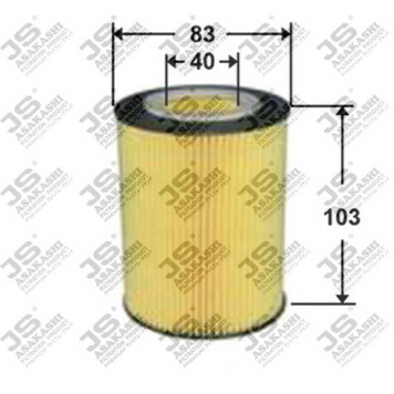 Фильтр масляный (элемент) <b>JS ASAKASHI OE0027</b>