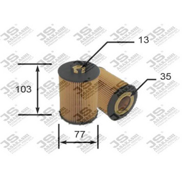 Фильтр масляный (элемент) <b>JS ASAKASHI OE0055</b>
