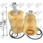Фильтр масляный (элемент) <b>JS ASAKASHI OE0071</b>