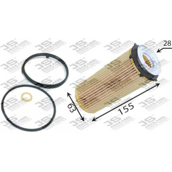 Фильтр масляный (элемент) <b>JS ASAKASHI OE0090</b>