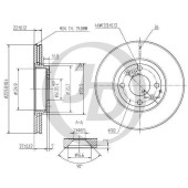 Диск тормозной передний DF4364 (260x22) 4 отв <b>JUST DRIVE JBD0021</b>