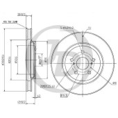 Диск тормозной передний DF4493 (319x28) 5 отв <b>JUST DRIVE JBD0026</b>