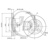 Диск тормозной передний DF4204 (296x28) 5 отв <b>JUST DRIVE JBD0027</b>