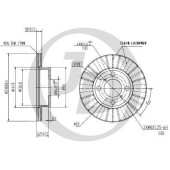 Диск тормозной передний DF1423 (238x18) 4 отв <b>JUST DRIVE JBD0029</b>