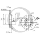 Диск тормозной передний DF1436 (240x21) 4 отв <b>JUST DRIVE JBD0030</b>