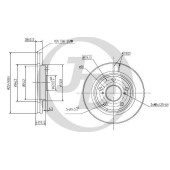 Диск тормозной передний DF1430 (255x28) 5 отв <b>JUST DRIVE JBD0034</b>