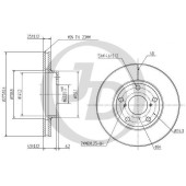 Диск тормозной передний DF4161 (275x25) 5 отв <b>JUST DRIVE JBD0036</b>