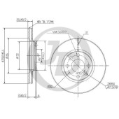 Диск тормозной передний DF2586 (259x20,6) 4 отв <b>JUST DRIVE JBD0040</b>
