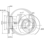 Диск тормозной передний DF4115 (319x21,8) 6 отв <b>JUST DRIVE JBD0044</b>