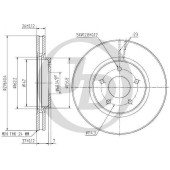 Диск тормозной передний DF4964 (296x26) 5 отв <b>JUST DRIVE JBD0045</b>