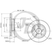 Диск тормозной передний DF3091 (260x24) 5 отв <b>JUST DRIVE JBD0060</b>