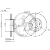 Диск тормозной передний DF2574 (280x22) 5 отв <b>JUST DRIVE JBD0061</b>