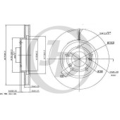Диск тормозной передний DF7252 (275,9x26) 5 отв <b>JUST DRIVE JBD0063</b>