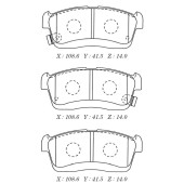 Заменен на H колодки торм. дисковые пер. Suzuki Ignis 00-03 01- <b>KASHIYAMA D0045M</b>