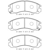 Заменен на H колодки тормозные дисковые пер.MITSUBISHI OUTLANDER 03-, PAJERO 00- <b>KASHIYAMA D6039M</b>