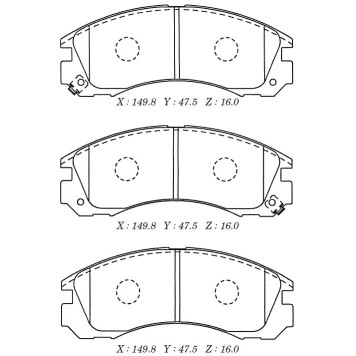 Заменен на H колодки тормозные дисковые пер.MITSUBISHI OUTLANDER 03-, PAJERO 00- <b>KASHIYAMA D6039M</b>