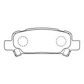 Заменен на H колодки торм. дисковые задн. SUBARU IMPREZA, LEGACY, FORESTER 03- <b>KASHIYAMA D7069</b>