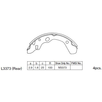 Колодки тормозные барабанные <b>KASHIYAMA K3373</b>