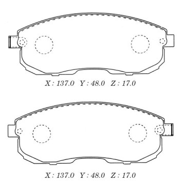Заменен на H колодки тормозные дисковые пер. NISSAN CEDRIC ,SKYLINE 01- <b>KASHIYAMA D1119M</b>