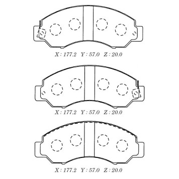 Колодки тормозные дисковые <b>KASHIYAMA D1170M</b>