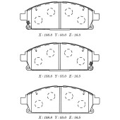 Заменен на H колодки тормозные дисковые пер. NISSAN X-TRAIL 01- <b>KASHIYAMA D1211M</b>