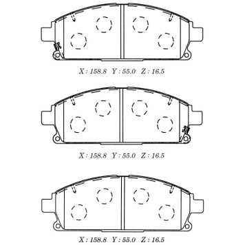 Заменен на H колодки тормозные дисковые пер. NISSAN X-TRAIL 01- <b>KASHIYAMA D1211M</b>