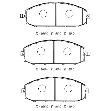 Заменен на H колодки тормозные дисковые пер. NISSAN PATROL 97- <b>KASHIYAMA D1218M</b>