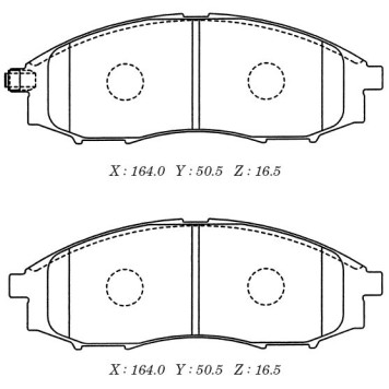 Заменен на H колодки тормозные дисковые пер. Nissan Pick 02- <b>KASHIYAMA D1263M</b>