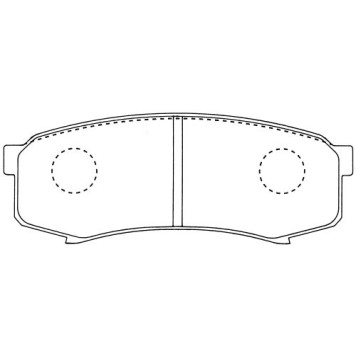 Зам на H колодки тормозные дисковые задн. TOYOTA LAND CRUISER 120 02- <b>KASHIYAMA D2090</b>
