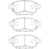Зам на H колодки тормозные дисковые пер.COROLLA 92-01 <b>KASHIYAMA D2118M</b>