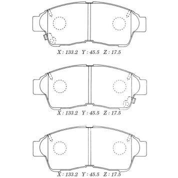 Зам на H колодки тормозные дисковые пер.COROLLA 92-01 <b>KASHIYAMA D2118M</b>