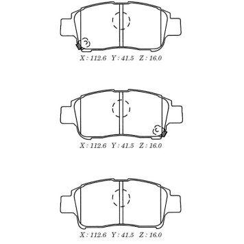 Заменен на H колодки тормозные дисковые пер. Toyota Yaris <b>KASHIYAMA D2174M</b>