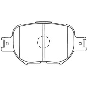 Заменен на H колодки тормозные дисковые пер. TOYOTA COROLA VERSO 1.8 01- <b>KASHIYAMA D2180</b>