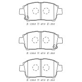 Заменен на H колодки тормозные дисковые TOYOTA COROLLA 1.4 02- <b>KASHIYAMA D2183M</b>
