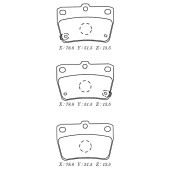 Заменен на H колодки тормозные дисковые задн. TOYOTA RAV 4 00- <b>KASHIYAMA D2188M</b>