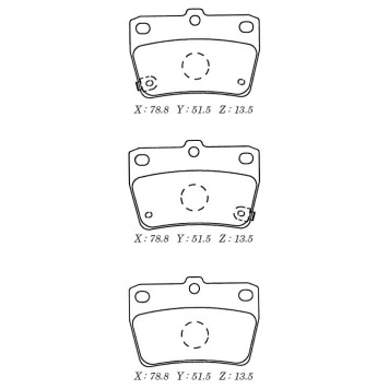 Заменен на H колодки тормозные дисковые задн. TOYOTA RAV 4 00- <b>KASHIYAMA D2188M</b>