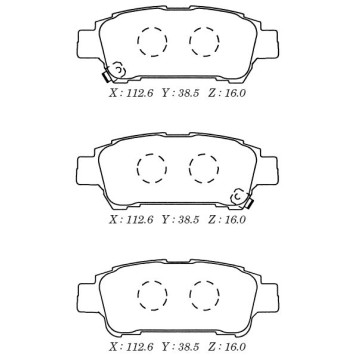 Заменен на H колодки тормозные дисковые задн. Toyota Previa,Avensis <b>KASHIYAMA D2198M</b>