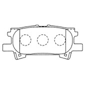 Заменен на H колодки тормозные дисковые задн. Lexus RX 300 03- <b>KASHIYAMA D2250</b>