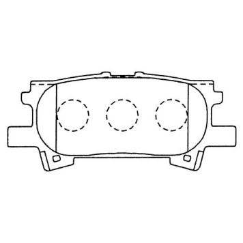 Заменен на H колодки тормозные дисковые задн. Lexus RX 300 03- <b>KASHIYAMA D2250</b>