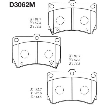 Заменен на H колодки тормозные дисковые пер.KIA RIO 00-02 <b>KASHIYAMA D3062M</b>